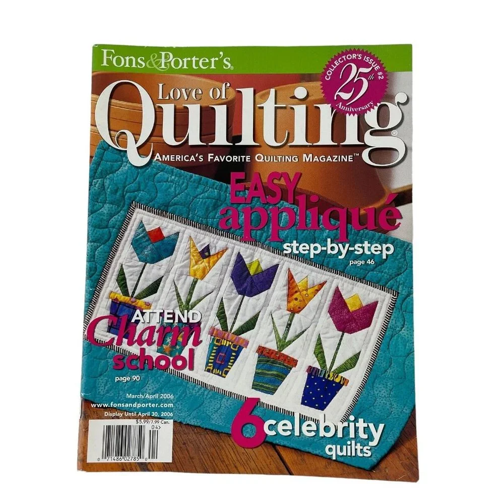 Fons & Porter Love of Quilting Magazine Lot‎ of 6 Full Year 2006
